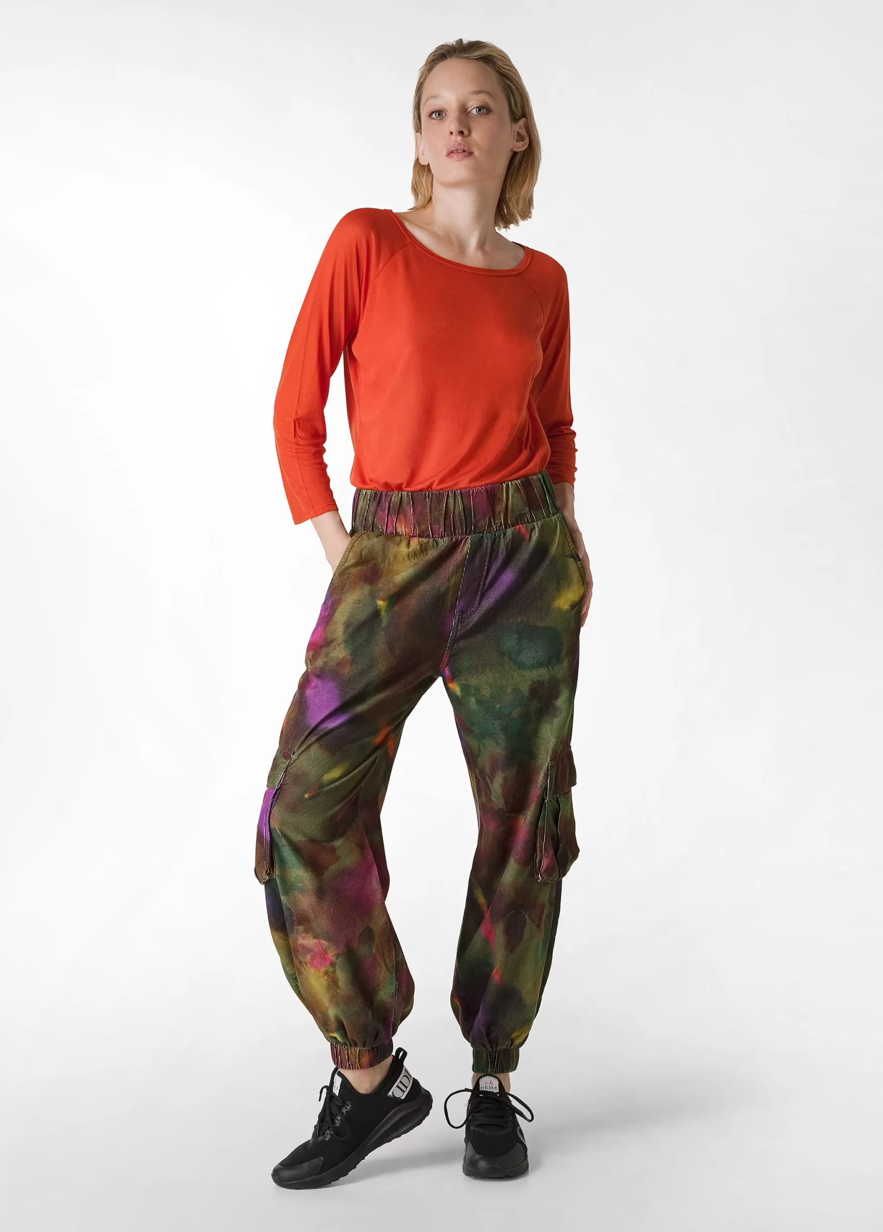 Discount DEHA Allover Corduroy Cargo Pants Multicolor Camuflower