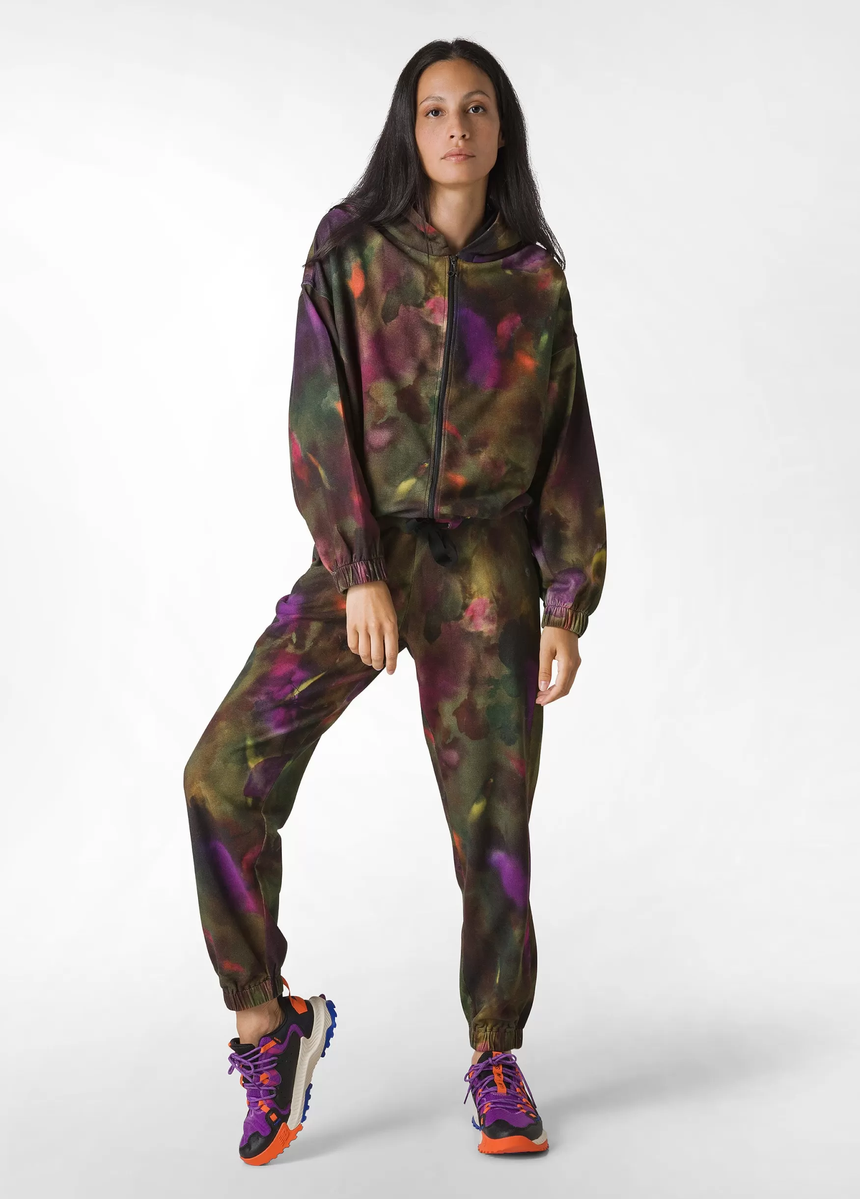 Flash Sale DEHA Allover Puff Full Zip Hoodie Multicolor Camuflower