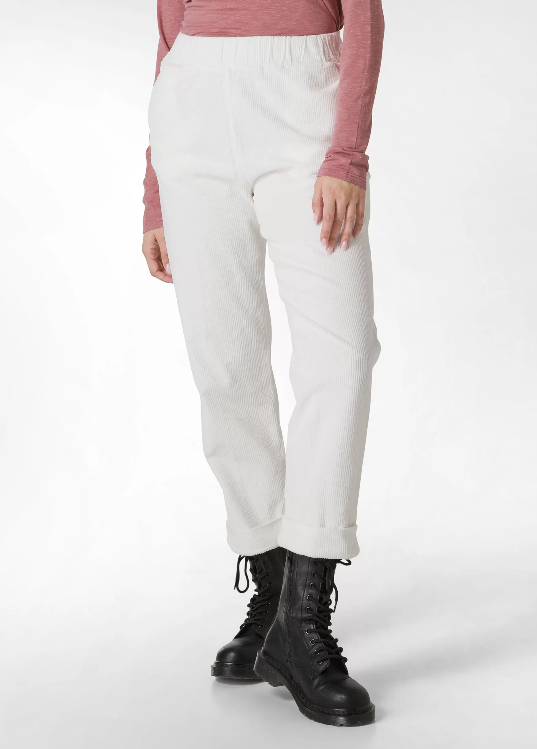 Sale DEHA Corduroy Straight Pants White Milk White